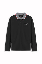 Jacquard Collar Full Polo Shirt - Harmony